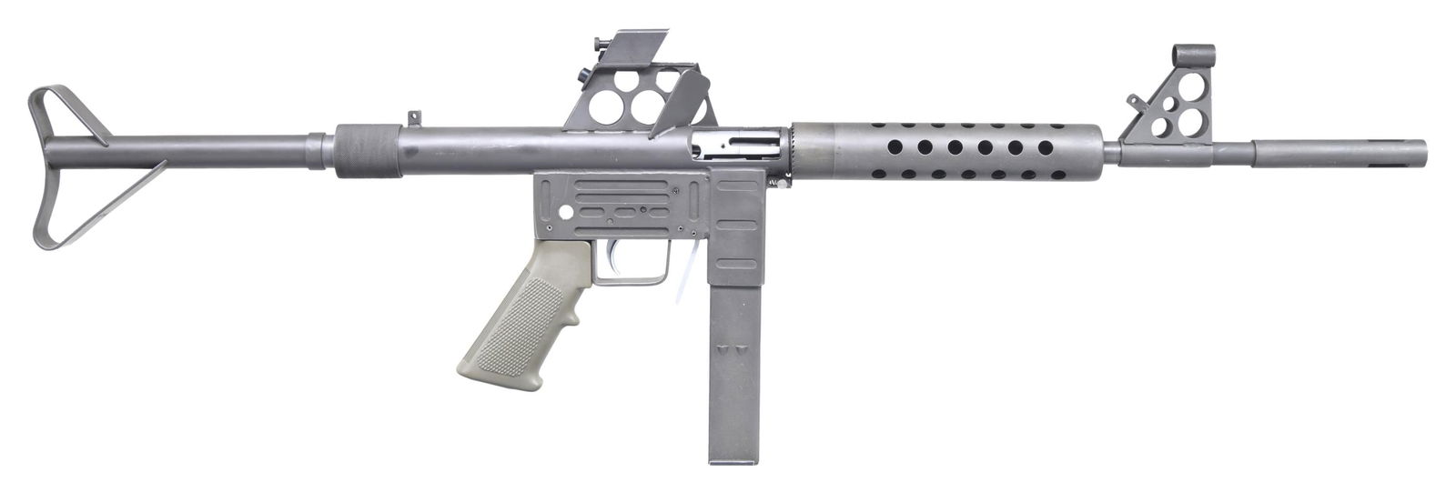 RARE FEDERAL ENGINEERING CORP XC900 RIFLE.: Cal. 9mm. S# 1203. Bbl. 16.25". Manufactured in the USA from 1984-1989. It was designed as a modular system w/ changes & upgrades easily available at will. It utilizes an AR-15 fire control group. Oth