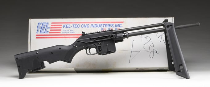 KEL-TEC MODEL SU16-CA SEMI AUTO RIFLE WITH BOX.