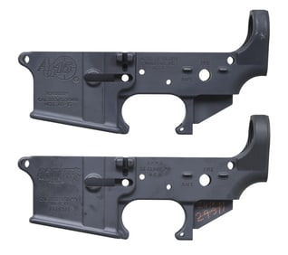 TWO QUALITY AR15 LOWER RECEIVERS BY ARMS OF GLORY