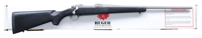 RUGER M77 HAWKEYE STAINLESS BOLT ACTION RIFLE.