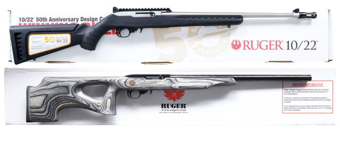 2 RUGER MODEL 10/22 SEMI-AUTO RIFLES.