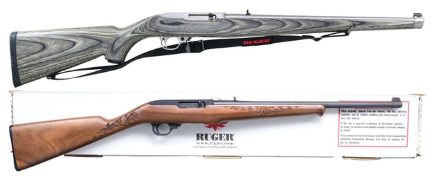 2 RUGER MODEL 10/22 SEMI AUTO CARBINES.