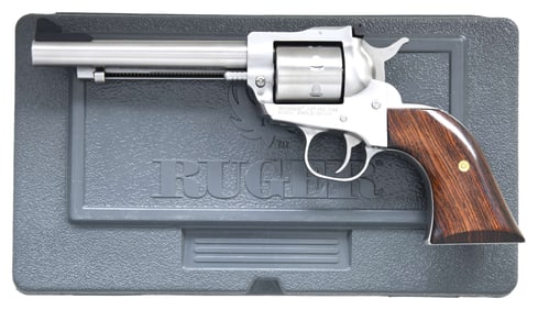 RUGER STAINLESS SINGLE-SEVEN REVOLVER.