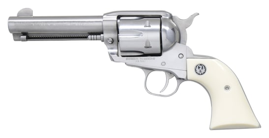 RUGER STAINLESS OLD MODEL 45 VAQUERO REVOLVER.
