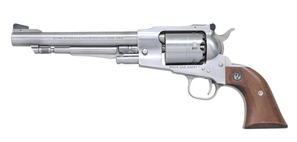 RUGER BICENTENNIAL STAINLESS OLD ARMY REVOLVER.