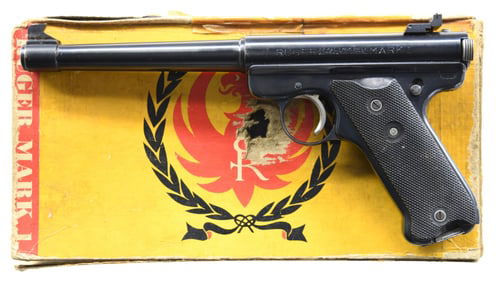 FIRST YEAR, "RED EAGLE" RUGER MARK I TARGET SEMI
