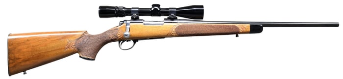 CUSTOM REMINGTON MODEL 722 BOLT ACTION RIFLE.