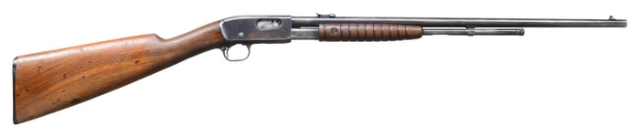 REMINGTON MODEL 12A SLIDE ACTION RIFLE.