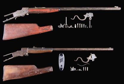 LOT OF TWO STEVENS FAVORITE PARTS RIFLES.