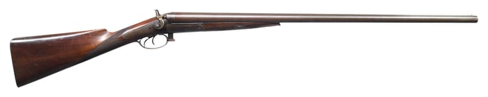 EARLY PARKER BROS. BACK ACTION SXS HAMMER SHOTGUN.