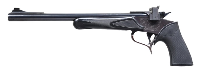 THOMPSON CENTER CONTENDER SINGLE SHOT PISTOL.