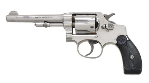 SMITH & WESSON 32 HE THIRD MODEL DA REVOLVER.