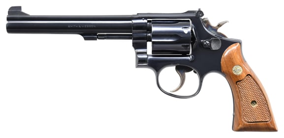 SMITH & WESSON MODEL 14-3 DA REVOLVER.