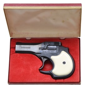 CASED BLUED HIGH STANDARD D-101 DAO DERRINGER.