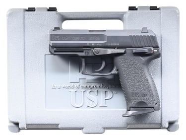 H&K USP COMPACT SEMI AUTO PISTOL.