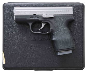 KAHR PM45 SEMI AUTO PISTOL.