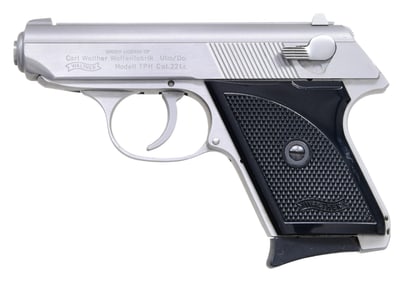 STAINLESS WALTHER TPH SEMI AUTO PISTOL.
