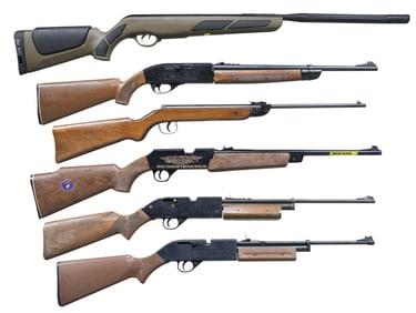 GROUPING OF 6 AIRGUNS BY WINCHESTER, DAISY,