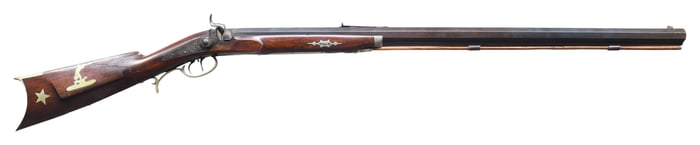 LEVI COON PERCUSSION HEAVY BBL. TARGET RIFLE.