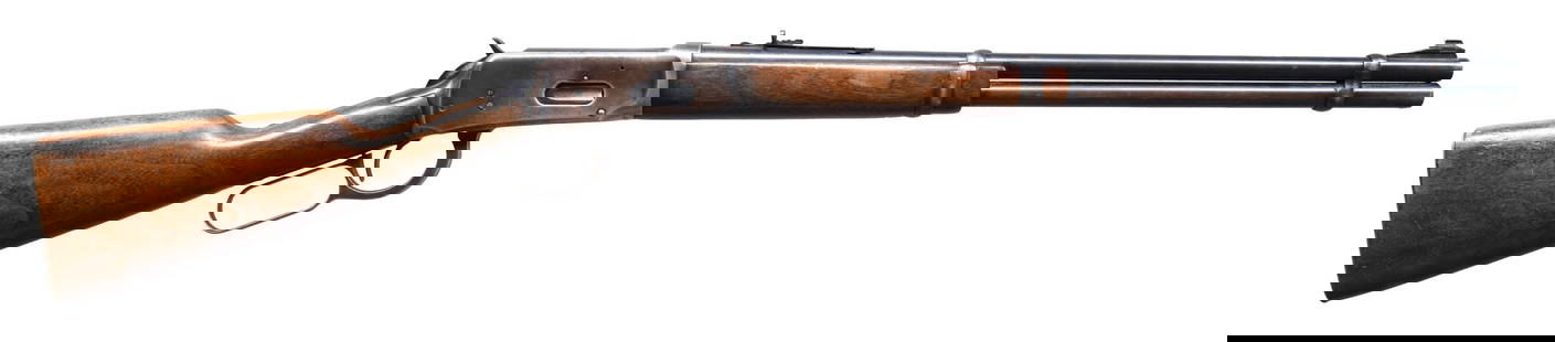 PRE-64 WINCHESTER MODEL 94 LEVER ACTION RIFLE.: Cal. 30-30. S# 1968094. Bbl. 20". Model 94 lever action rifle mfg. by Winchester in 1953. Left side of the bbl. is marked with Winchester's mfg. information, followed by the Winchester trademark logo,
