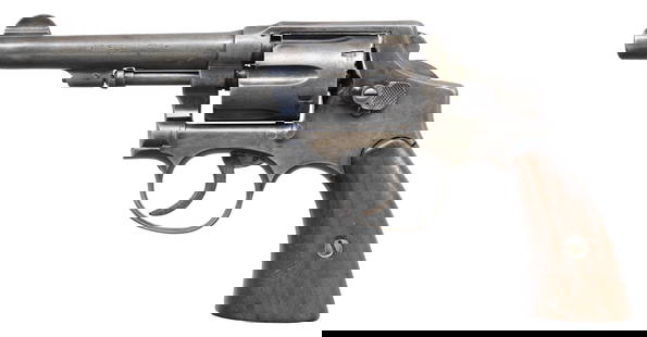 O.H. DOUBLE ACTION REVOLVER.: Cal. 38 Spl. S# X70. Bbl. 4 7/8". Copy of a Smith & Wesson double action revolver mfg. by "O.H.". Left side of the bbl. is marked with the cal. designation, with O.H.'s patent information marked acros