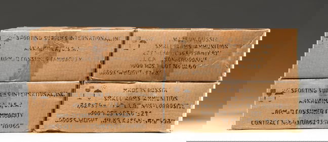 4,000 ROUNDS OF 7.62X39 AND 223 REM RUSSIAN WOLF