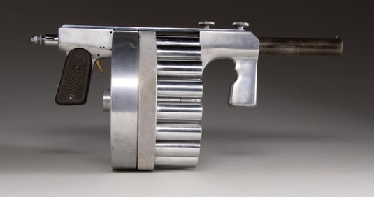 DESIRABLE "MANVILLE GUN" REVOLVING 18-SHOT