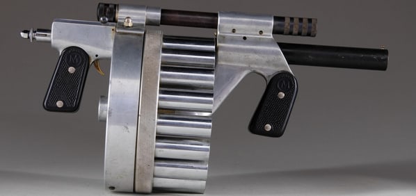 DESIRABLE "MANVILLE GUN" TYPE II REVOLVING 18-SHOT