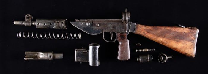 DESIRABLE MARK V BRITISH STEN SUBMACHINE GUN PARTS
