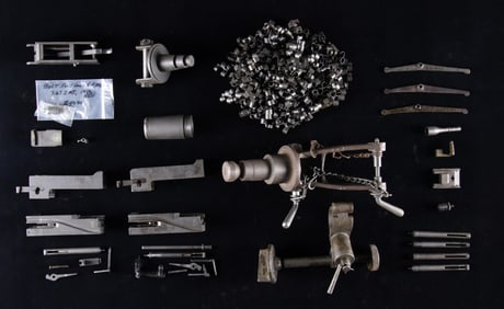 LARGE LOT OF BROWNING 1917/1919 MG PARTS.