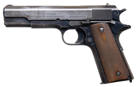 1913 U.S. NAVY COLT 1911 SEMI AUTO PISTOL.