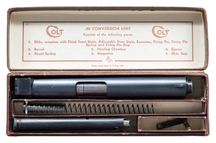 PRE-WAR COLT 22 LR CONVERTION UNIT FOR GOVERNMENT