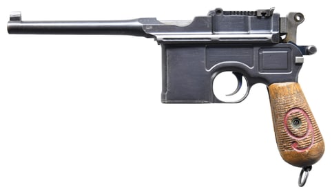 NICE & DESIRABLE GERMAN WWI MAUSER C96 "RED 9"