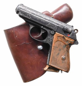 HIGHLY ENGRAVED WALTHER MODEL PPK WITH LUFTWAFFE