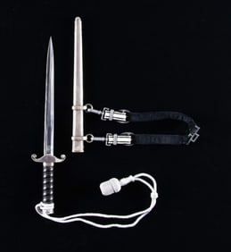 WWII GERMAN 1ST MODEL RAILWAY DAGGER & HANGER