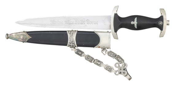 WWII GERMAN M1936 CHAINED SS DAGGER.