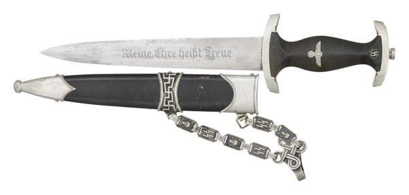 WWII GERMAN M1936 CHAINED SS DAGGER.
