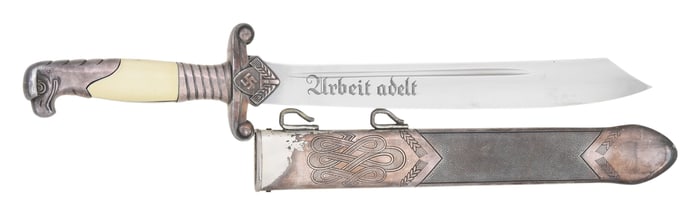 WWII GERMAN RAD LEADER'S DAGGER BY WEYERSBERG.