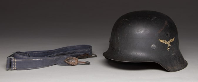 WWII GERMAN LUFTWAFFE SINGLE DECAL HELMET