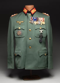 WWII GERMAN GENERAL'S TUNIC BELONGING TO MAX VON