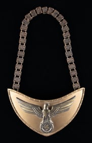 WWII GERMAN POLITICAL LEADER FLAG BEARER'S GORGET