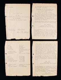 ORIGINAL WWII GERMAN DOCUMENT RECOMMENDING GENERAL