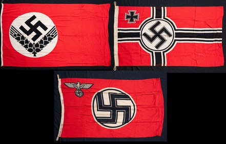 WWII GERMAN FLAGS OR BANNERS