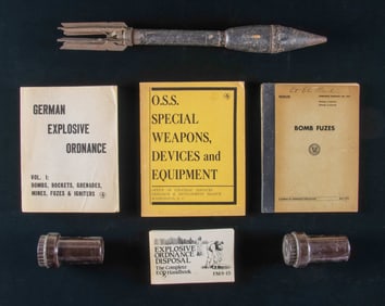 COLLECTION OF WORLD WAR II BOMB RELATED MATERIAL.