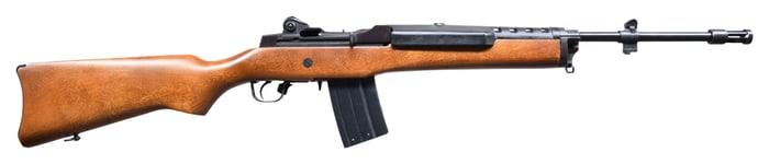 PRE BAN, BLUED RUGER MINI-14 GB SEMI AUTO RIFLE.