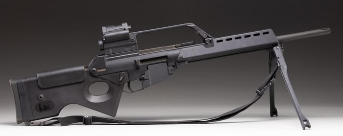 H&K MODEL SL8-1 SEMI AUTO RIFLE.