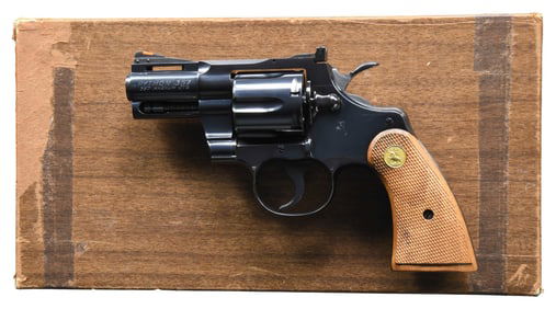 FINE COLT PYTHON 2.5" DA REVOLVER WITH BOX.