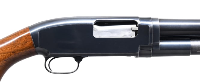 WINCHESTER MODEL 12 PUMP ACTION SHOTGUN.