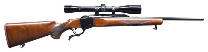 223 REM. RUGER NO. 1-B SINGLE SHOT RIFLE.
