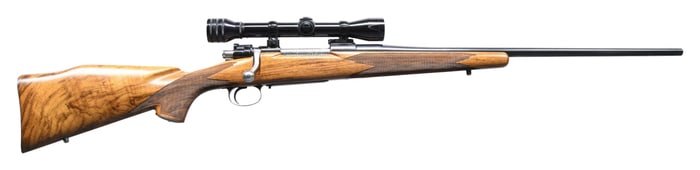 G.E. DURHAM CUSTOM BOLT ACTION SPORTING RIFLE ON